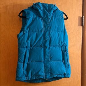 Duluth Trading Co Blue Puffer Down Vest
